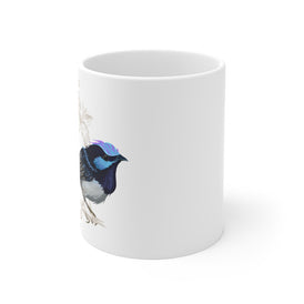 Forest Wren Blue Bird - Mug 11oz