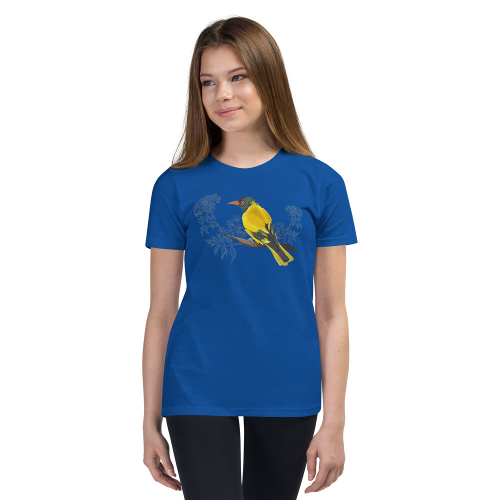 Black Hooded Oriole - Youth Short Sleeve T-Shirt