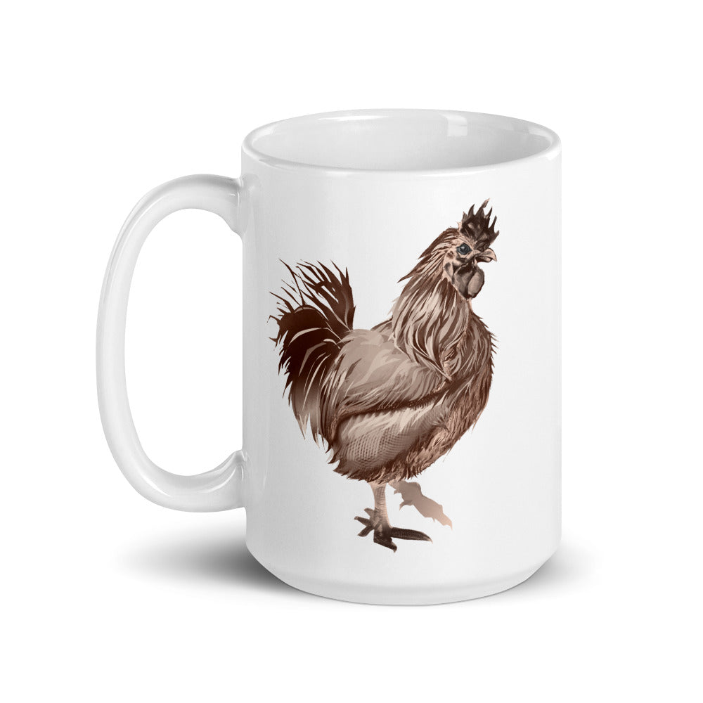 Rooster Strut (Brown) - Mug