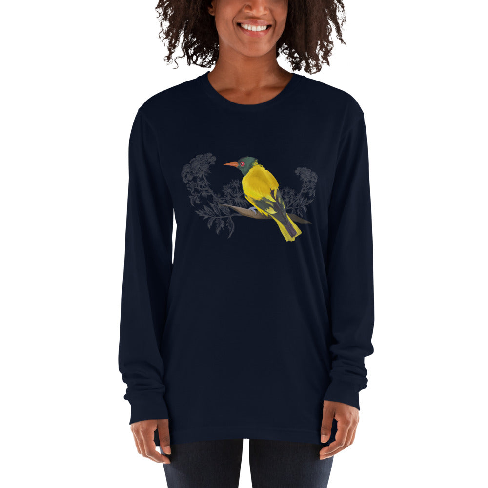 Black Hooded Oriole - Long sleeve t-shirt