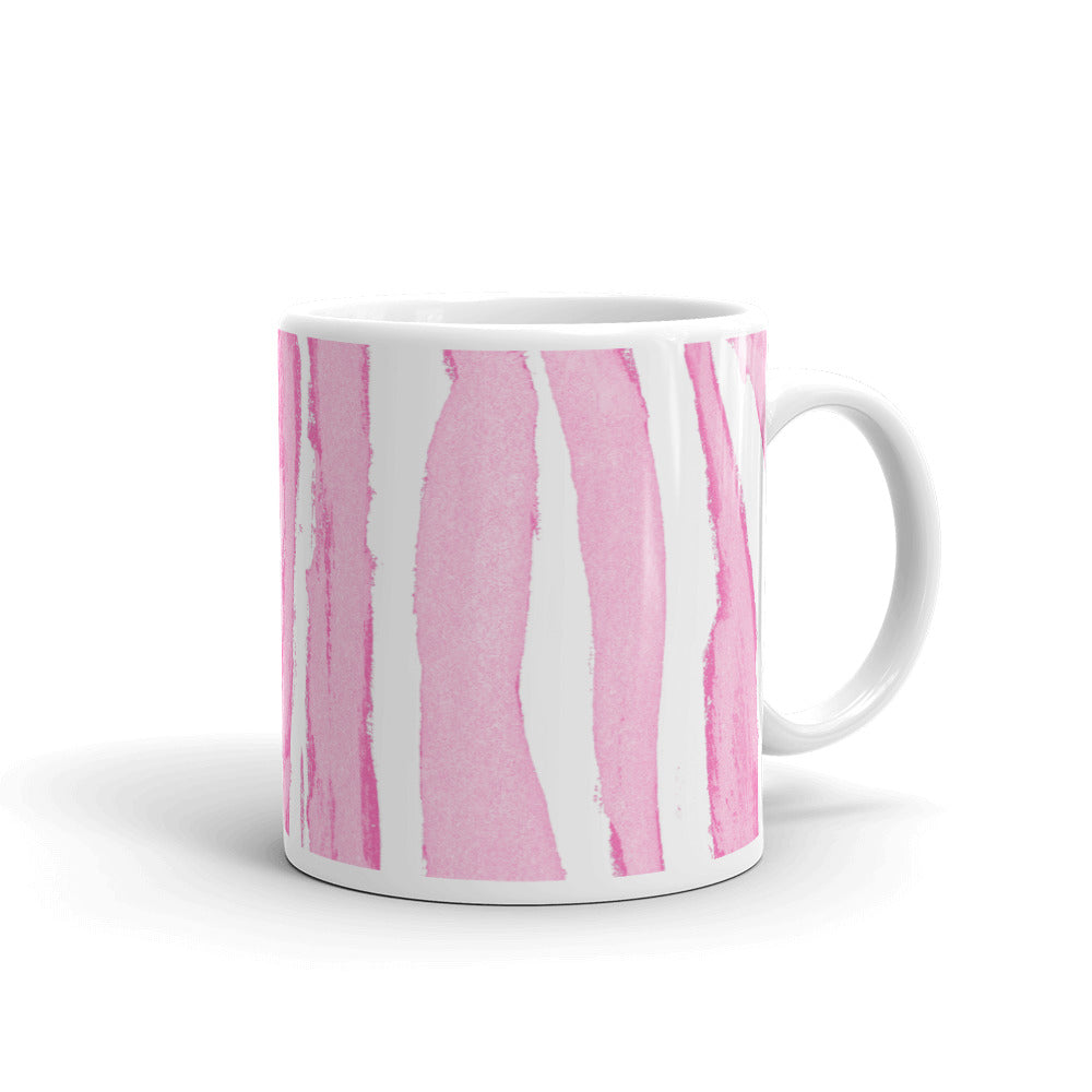 Zebra Pink Stripes - Mug