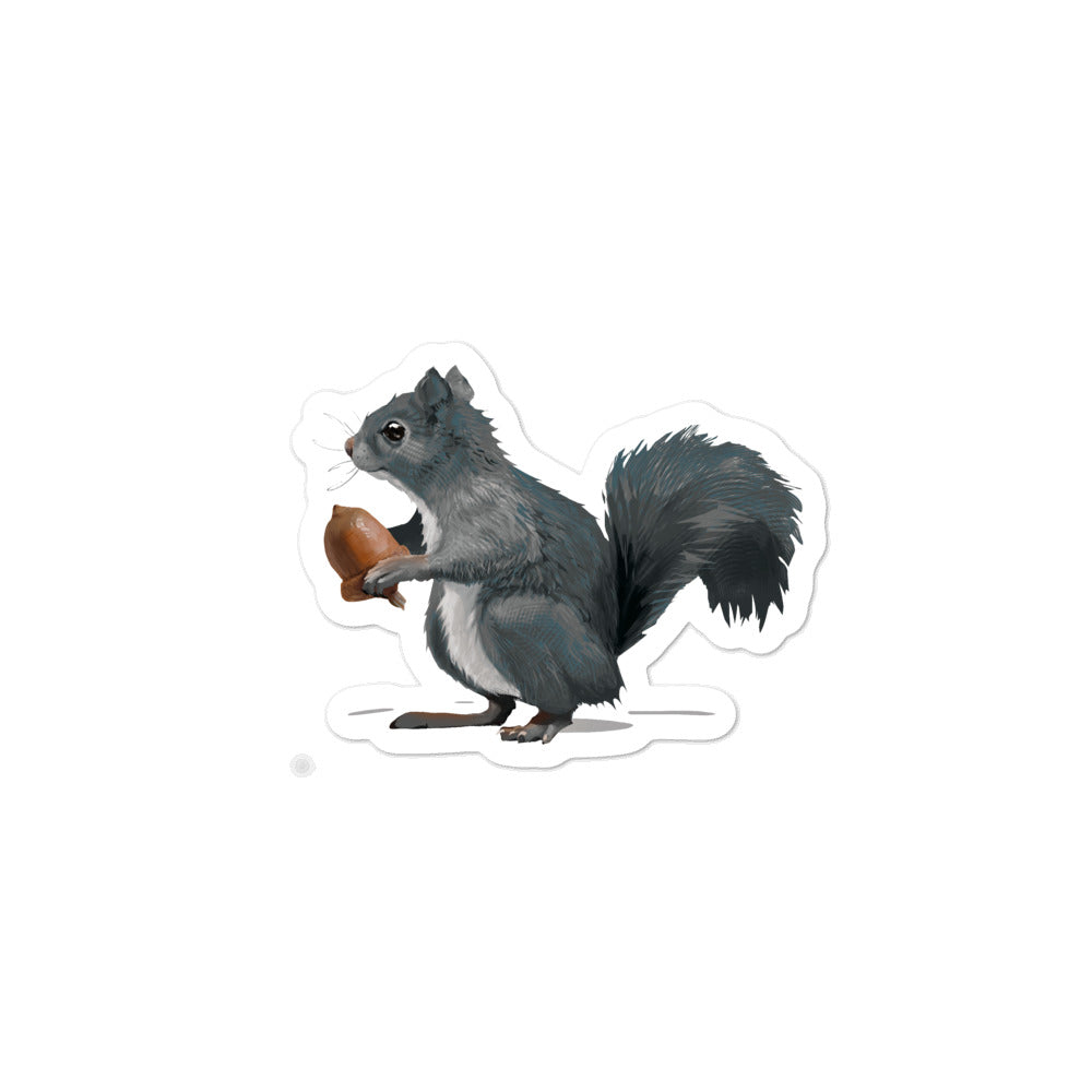 Squirrel (Ashley Gray) - Bubble-Free Stickers