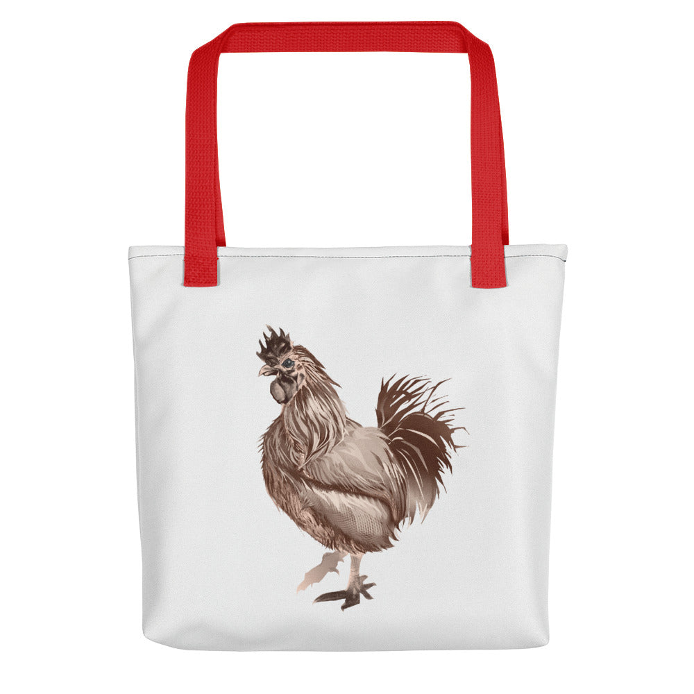 Rooster Strut (Brown) - Tote Bag