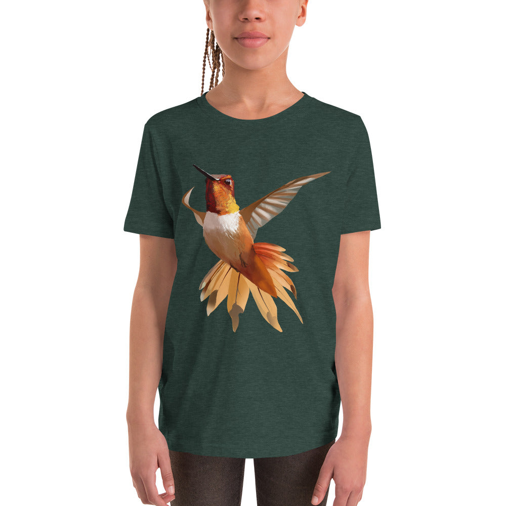 Hummingbird Orange - Youth Short Sleeve T-Shirt