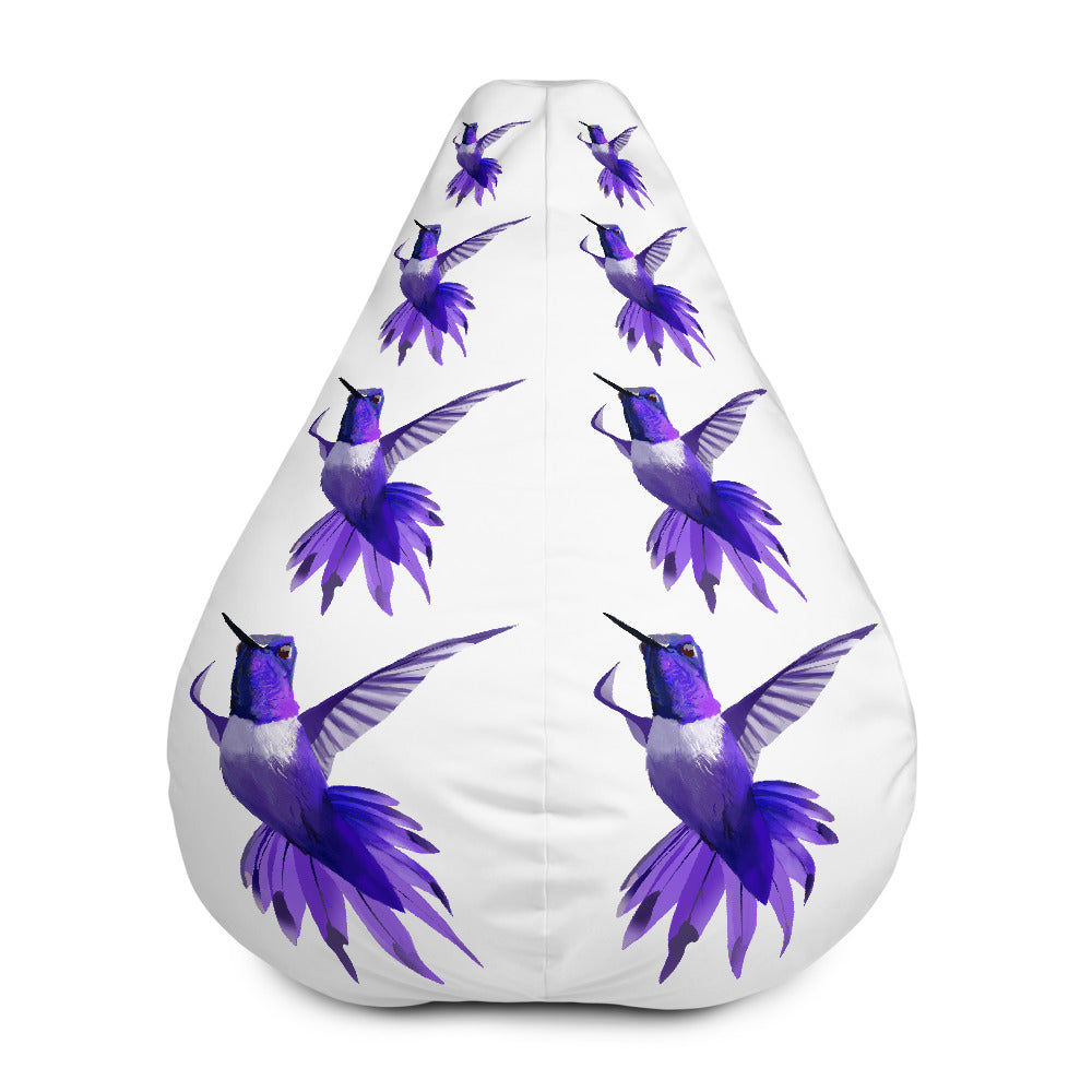 Hummingbird Violet- Bean Bag Chair Cover