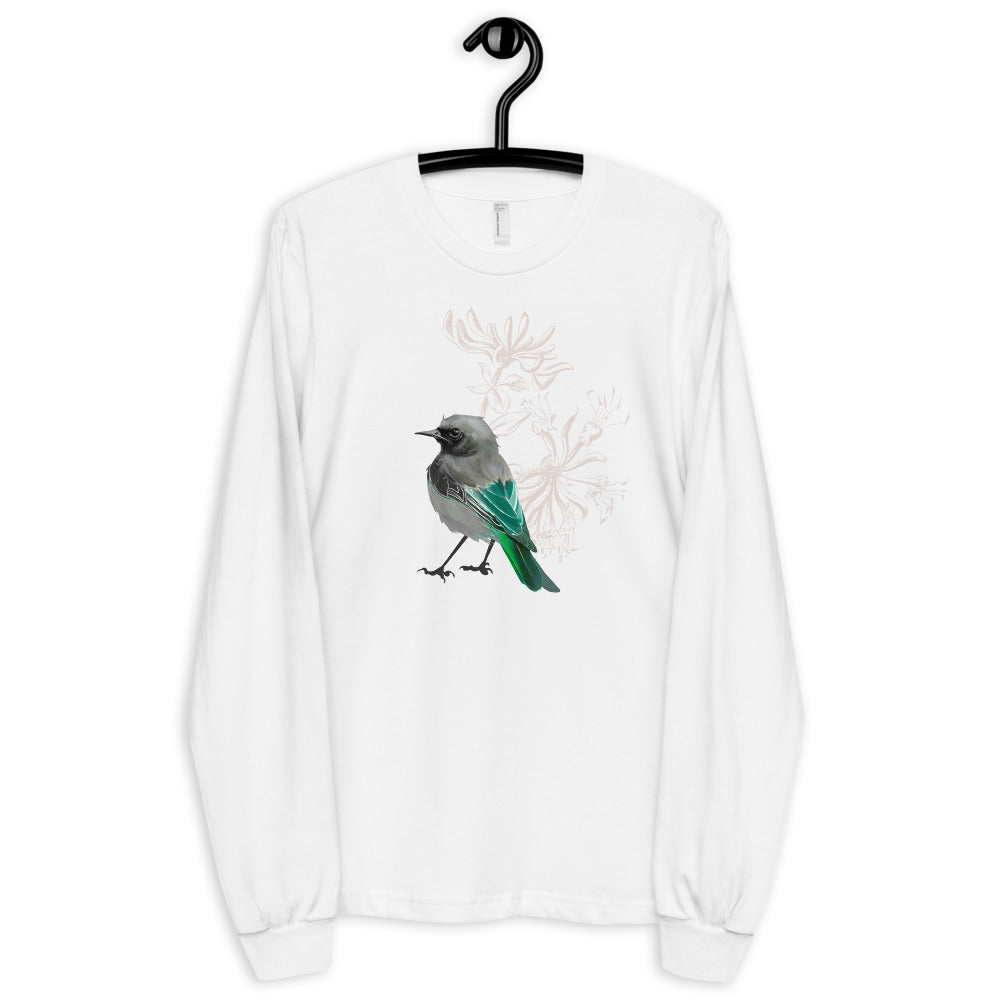 Junco Green Bird- Long sleeve t-shirt