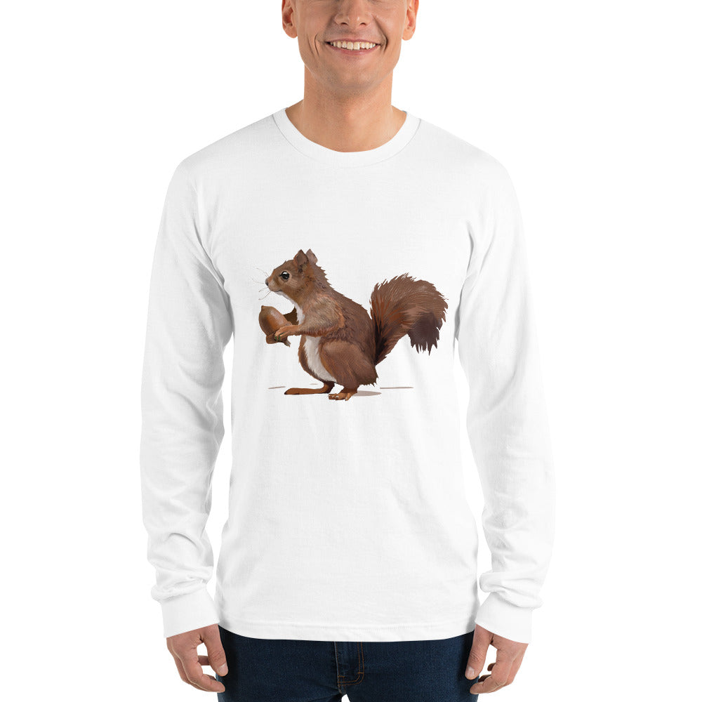 Squirrel (Brown) - Long sleeve t-shirt