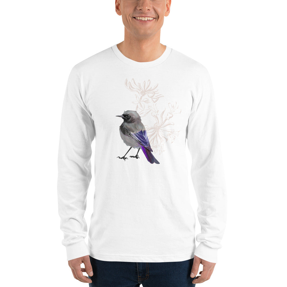 Junco Violet Bird- Long sleeve t-shirt