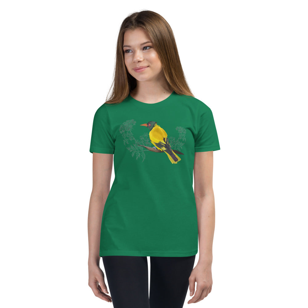 Black Hooded Oriole - Youth Short Sleeve T-Shirt