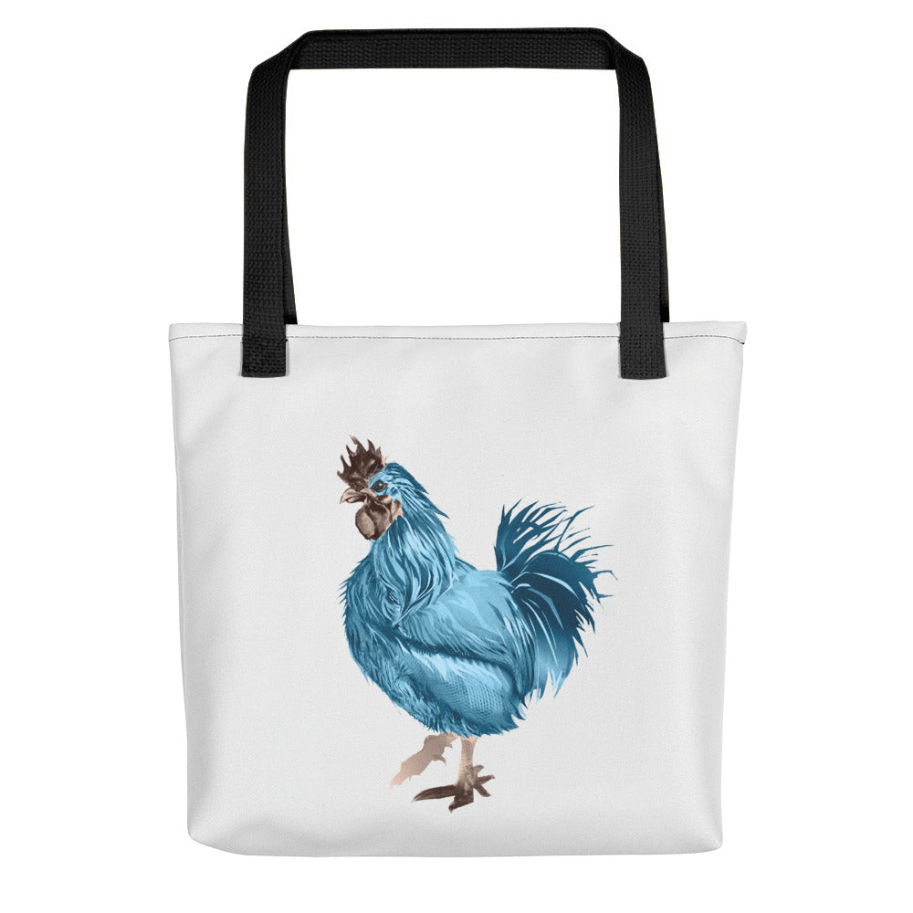 Rooster Strut (Blue) - Tote Bag