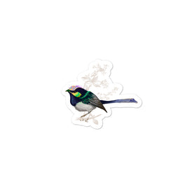 Forest Wren Green Bird - Bubble-Free Stickers