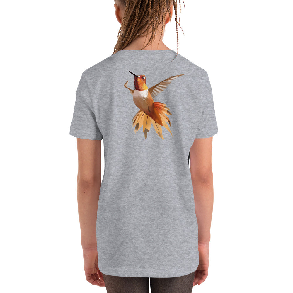 Hummingbird Orange - Youth Short Sleeve T-Shirt